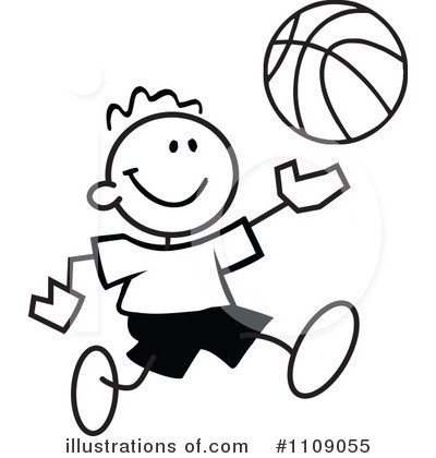 Basketball Clipart #1109055 by Johnny Sajem