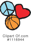 Basketball Clipart #1116944 by Johnny Sajem