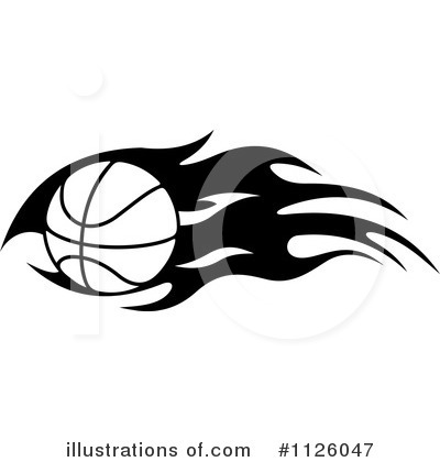 Flaming Basketball Clipart #1126047 by Vector Tradition SM