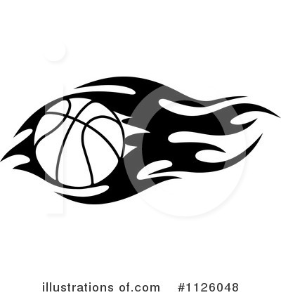 Flaming Basketball Clipart #1126048 by Vector Tradition SM