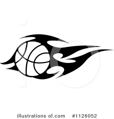 Flaming Basketball Clipart #1126052 by Vector Tradition SM
