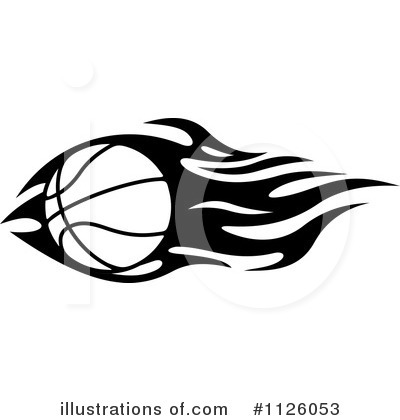 Flaming Basketball Clipart #1126053 by Vector Tradition SM