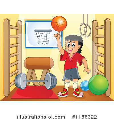 Royalty-Free (RF) Basketball Clipart Illustration by visekart - Stock Sample #1186322