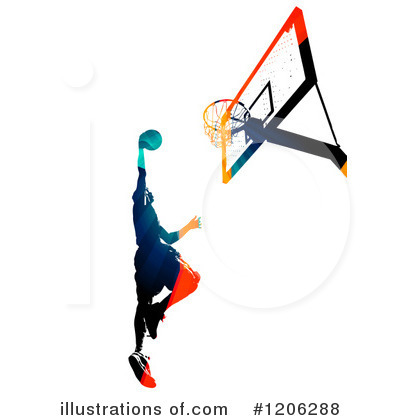 Royalty-Free (RF) Basketball Clipart Illustration by Arena Creative - Stock Sample #1206288
