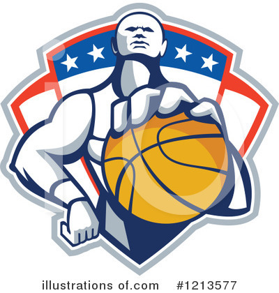 Royalty-Free (RF) Basketball Clipart Illustration by patrimonio - Stock Sample #1213577