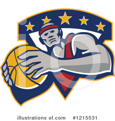 Royalty-Free (RF) Basketball Clipart Illustration by patrimonio - Stock Sample #1215531