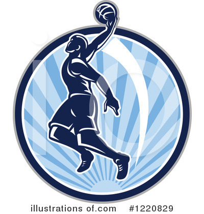 Royalty-Free (RF) Basketball Clipart Illustration by patrimonio - Stock Sample #1220829