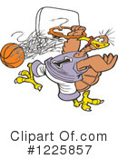 Basketball Clipart #1225857 by Johnny Sajem