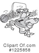 Basketball Clipart #1225858 by Johnny Sajem