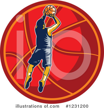 Royalty-Free (RF) Basketball Clipart Illustration by patrimonio - Stock Sample #1231200