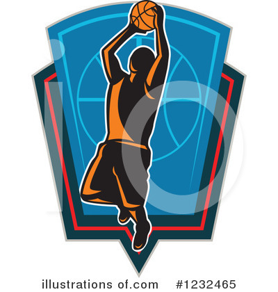 Royalty-Free (RF) Basketball Clipart Illustration by patrimonio - Stock Sample #1232465