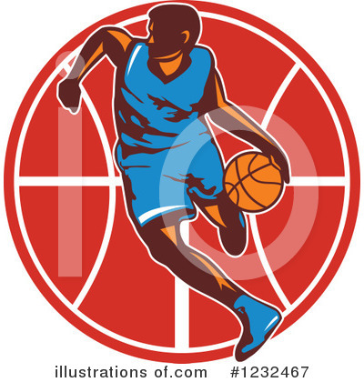 Royalty-Free (RF) Basketball Clipart Illustration by patrimonio - Stock Sample #1232467