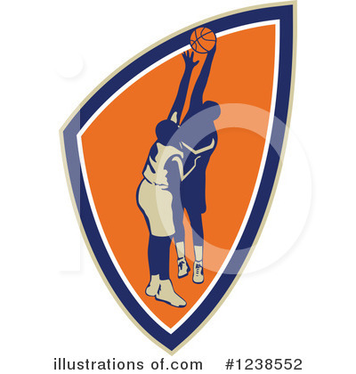 Royalty-Free (RF) Basketball Clipart Illustration by patrimonio - Stock Sample #1238552