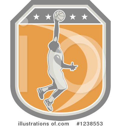 Royalty-Free (RF) Basketball Clipart Illustration by patrimonio - Stock Sample #1238553