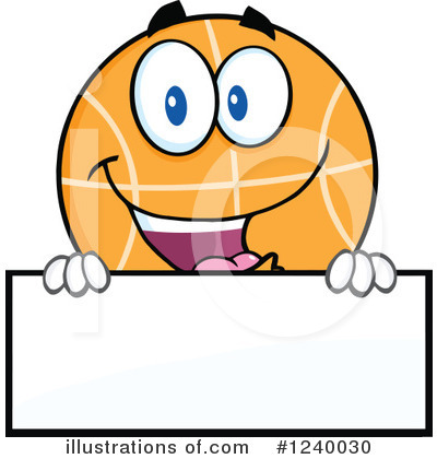 Royalty-Free (RF) Basketball Clipart Illustration by Hit Toon - Stock Sample #1240030