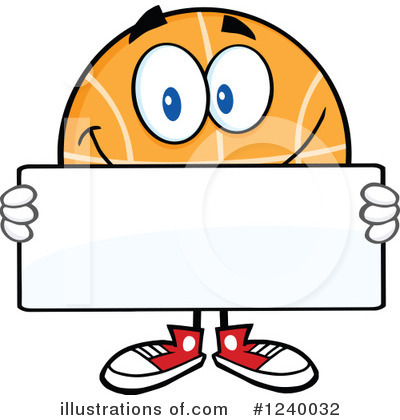 Royalty-Free (RF) Basketball Clipart Illustration by Hit Toon - Stock Sample #1240032