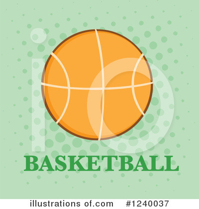 Royalty-Free (RF) Basketball Clipart Illustration by Hit Toon - Stock Sample #1240037
