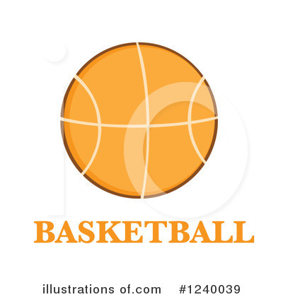 Royalty-Free (RF) Basketball Clipart Illustration by Hit Toon - Stock Sample #1240039