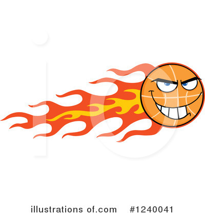 Royalty-Free (RF) Basketball Clipart Illustration by Hit Toon - Stock Sample #1240041