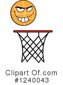 Basketball Clipart #1240043 by Hit Toon