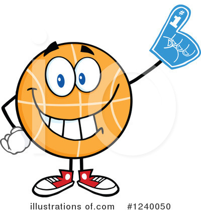 Royalty-Free (RF) Basketball Clipart Illustration by Hit Toon - Stock Sample #1240050