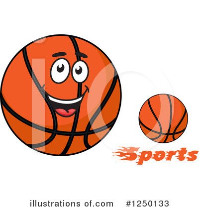 Royalty-Free (RF) Basketball Clipart Illustration by Vector Tradition SM - Stock Sample #1250133