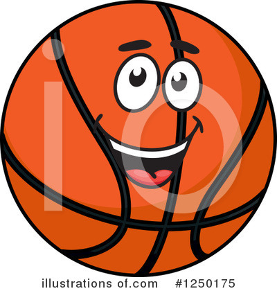 Royalty-Free (RF) Basketball Clipart Illustration by Vector Tradition SM - Stock Sample #1250175