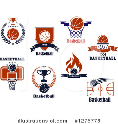 Royalty-Free (RF) Basketball Clipart Illustration by Vector Tradition SM - Stock Sample #1275776