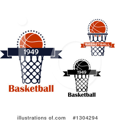Royalty-Free (RF) Basketball Clipart Illustration by Vector Tradition SM - Stock Sample #1304294
