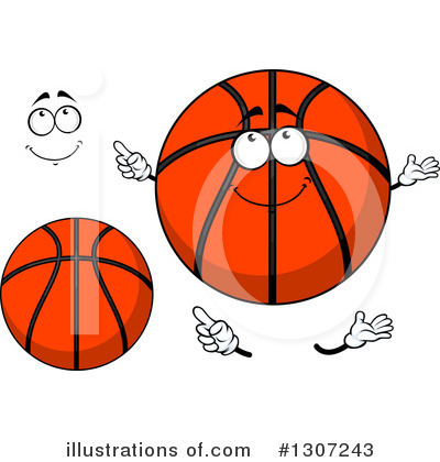 Royalty-Free (RF) Basketball Clipart Illustration by Vector Tradition SM - Stock Sample #1307243