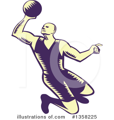 Royalty-Free (RF) Basketball Clipart Illustration by patrimonio - Stock Sample #1358225