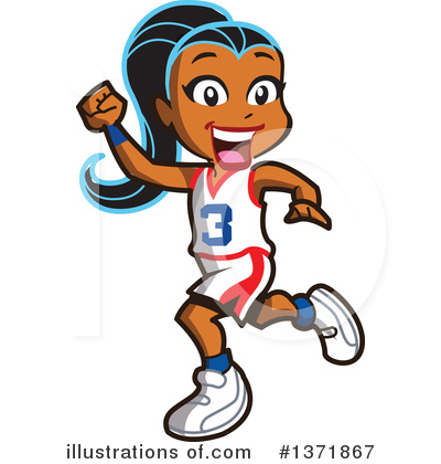 Basketball Player Clipart #1371867 by Clip Art Mascots