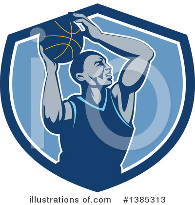 Basketball Player Clipart #1385313 by patrimonio