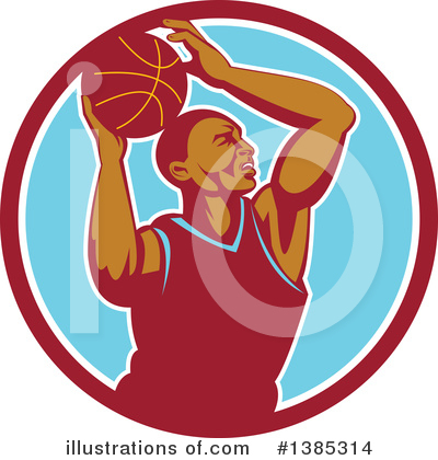 Royalty-Free (RF) Basketball Clipart Illustration by patrimonio - Stock Sample #1385314