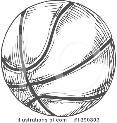 Royalty-Free (RF) Basketball Clipart Illustration by Vector Tradition SM - Stock Sample #1390303