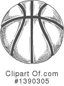 Basketball Clipart #1390305 by Vector Tradition SM