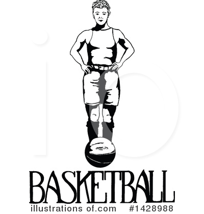 Royalty-Free (RF) Basketball Clipart Illustration by Prawny Vintage - Stock Sample #1428988