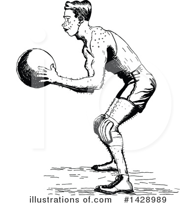 Basketball Clipart #1428989 by Prawny Vintage