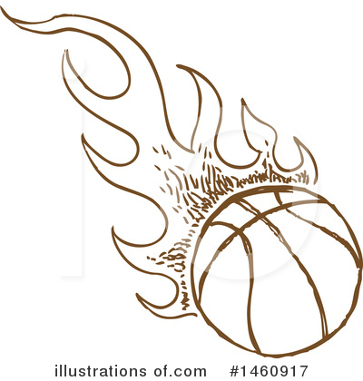 Basketball Clipart #1460917 by Domenico Condello