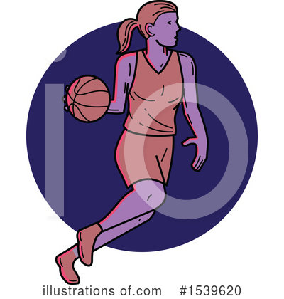 Royalty-Free (RF) Basketball Clipart Illustration by patrimonio - Stock Sample #1539620