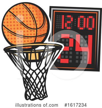 Royalty-Free (RF) Basketball Clipart Illustration by Vector Tradition SM - Stock Sample #1617234