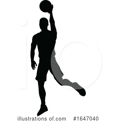 Basketball Player Clipart #1647040 by AtStockIllustration