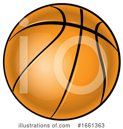 Basketball Clipart #1661363 by Domenico Condello