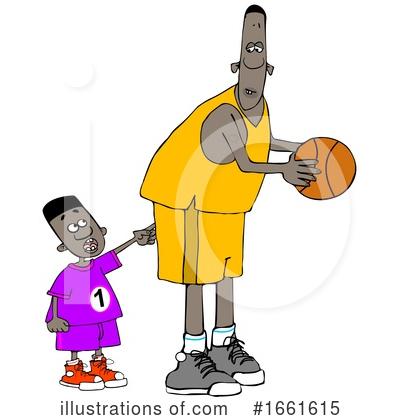 Royalty-Free (RF) Basketball Clipart Illustration by djart - Stock Sample #1661615