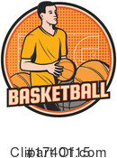 Basketball Clipart #1740115 by Vector Tradition SM