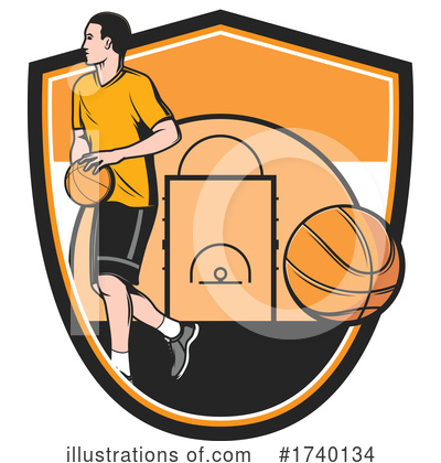 Royalty-Free (RF) Basketball Clipart Illustration by Vector Tradition SM - Stock Sample #1740134