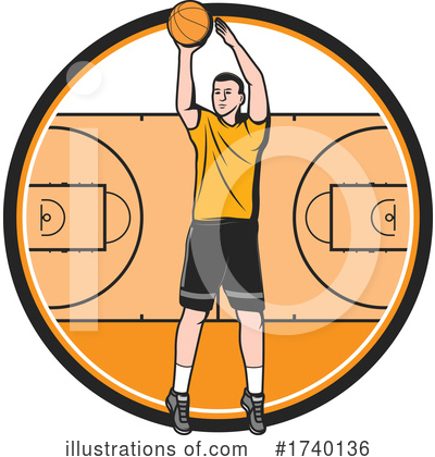 Royalty-Free (RF) Basketball Clipart Illustration by Vector Tradition SM - Stock Sample #1740136