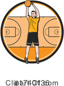 Basketball Clipart #1740136 by Vector Tradition SM