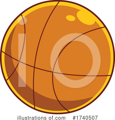 Royalty-Free (RF) Basketball Clipart Illustration by Hit Toon - Stock Sample #1740507