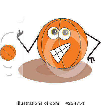 Royalty-Free (RF) Basketball Clipart Illustration by Prawny - Stock Sample #224751